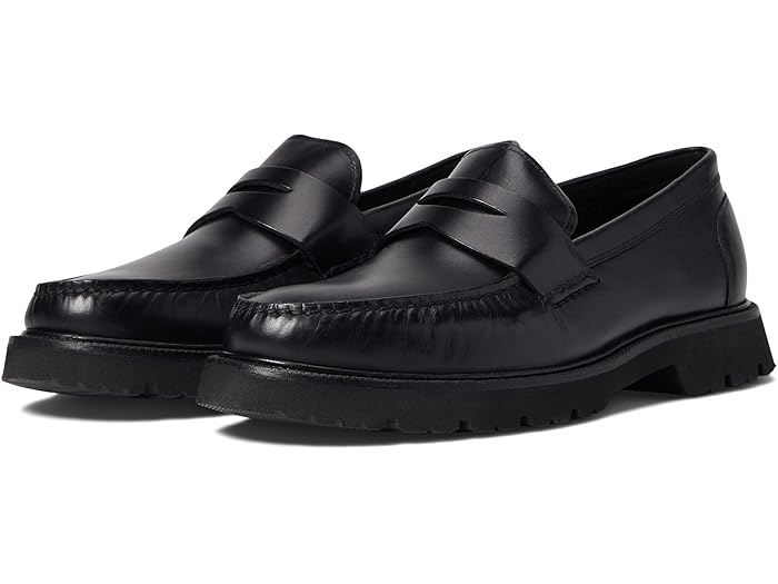 COLE HAAN サンタ バーバラ ツインゴア II ローファー 8 1/2 Cole Haan Men's Santa Barbara Twin Gore Loafer Black Leather