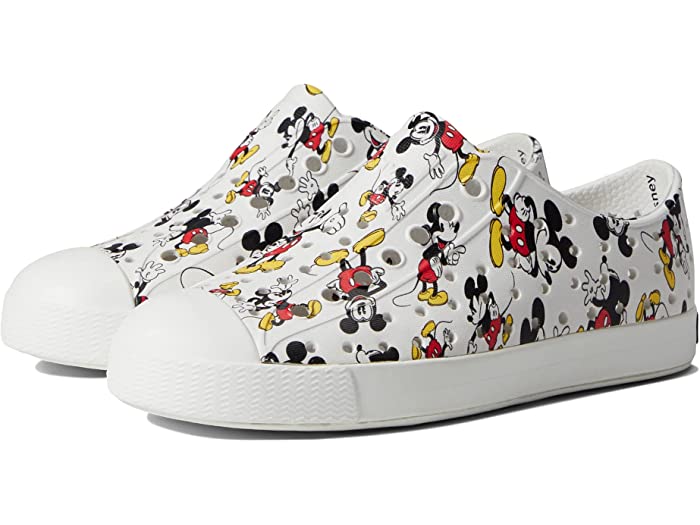 ついに再販開始 取寄 ネイティブシューズ キッズ ガールズ ジェファーソン ディズニー プリント リトル Native Shoes Kids Girls Jefferson Disney Print Little Kid Shell White Mickey All Over Fucoa Cl