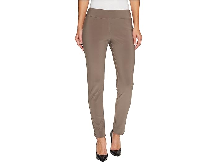(取寄) クレイジー ラリー レディース マイクロファイバー ロング スキニー ドレス パンツ Krazy Larry women Microfiber Long Skinny Dress Pants Taupe