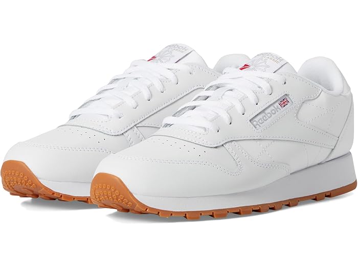 (取寄) リーボックキッズ ボーイズ クラシック レザー (ビッグ キッド) Reebok Kids boys Classic Leather (Big Kid) White/White/Gum