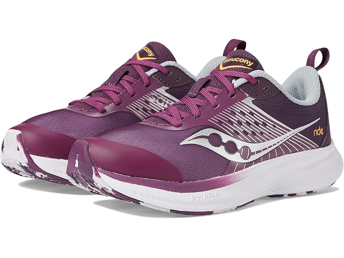 (取寄) サッカニー キッズ キッズ ライド KDZ (ビッグ キッズ) Saucony Kids kids Ride KDZ (Big Kids) Plum/White