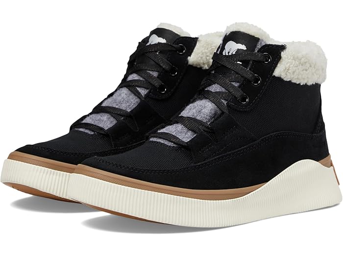 (取寄) ソレル レディース アウト n アバウト Iv ミッド スニーカー ウォータープルーフ SOREL women Out N About IV Mid Sneaker Waterproof Black/Sea Salt