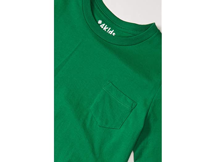 最も完璧な 取寄 #4キッズ キッズ エッセンシャル ポケット ロング スリーブ T-シャツ リトル ビッグ #4kids kids  Essential Pocket Long Sleeve T-Shirt Little Kids Big Astro Green 