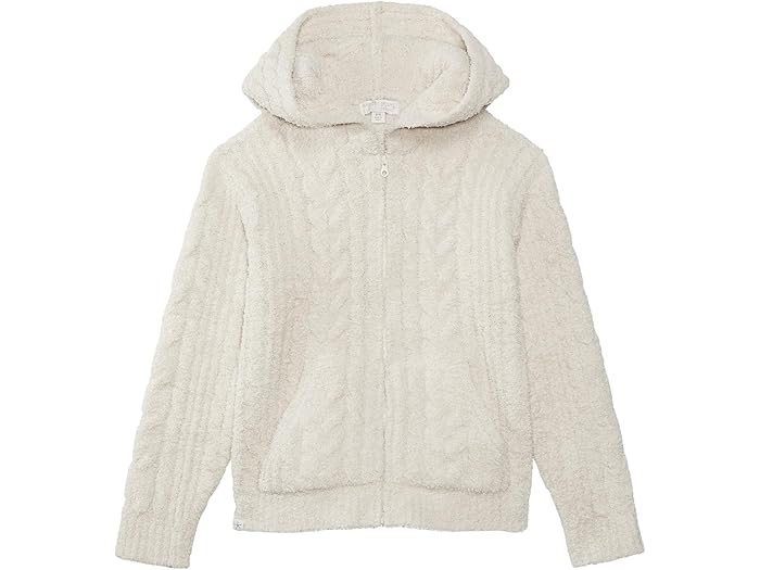 (取寄) ベアフットドリームス キッズ キッズ コージシック ユース ケーブル ブーディ (リトル キッド/ビッグ キッド) Barefoot Dreams Kids kids CozyChic Youth Cable Hoodie (Little Kid/Big Kid) Stone画像
