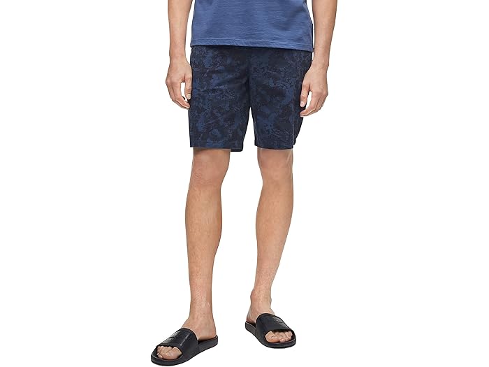 (取寄) カルバンクライン メンズ カジュアル ツイル プリント ショーツ Calvin Klein men Casual Twill Print Shorts Sky Captain