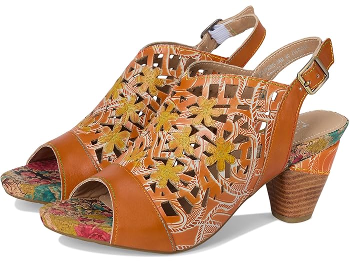 (取寄) ラルティストバイスプリングステップ レディース L'Artiste by Spring Step women Eclipsing Orange Multi