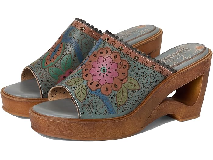 (取寄) ラルティストバイスプリングステップ レディース カーレ L'Artiste by Spring Step women Calle Denim Multi