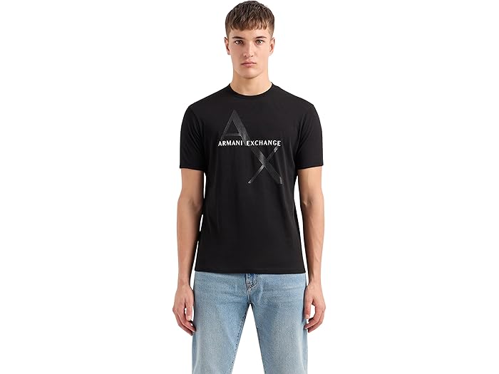 (取寄) アルマーニエクスチェンジ メンズ コットン ジャージ Armani Exchange men Cotton Jersey Black 1