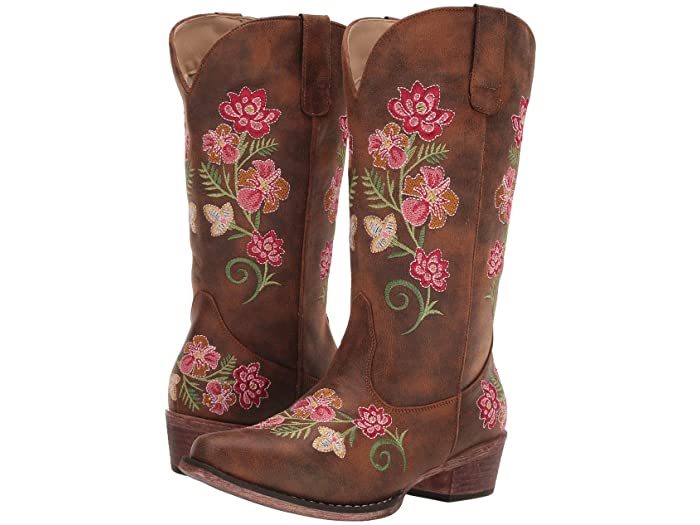 (取寄) ローパー レディース ライリー フローラル Roper women Riley Floral Vintage Cognac Faux Leather