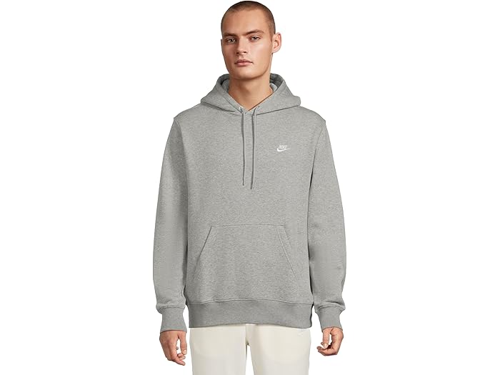 (取寄) ナイキ メンズ クラブ バスケット ボール プルオーバー ブーディ Nike men Club Basket Ball Pullover Hoodie Dark Grey Heather/Light Smoke Grey/White