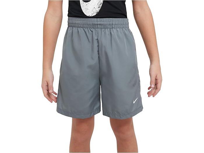 (取寄) ナイキ キッズ ボーイズ ドライ-フィット マルチ ウーブン ショーツ (リトル キッド/ビッグ キッド) Nike Kids boys Dri-FIT Multi Woven Shorts (Little Kid/Big Kid) Smoke Grey/White