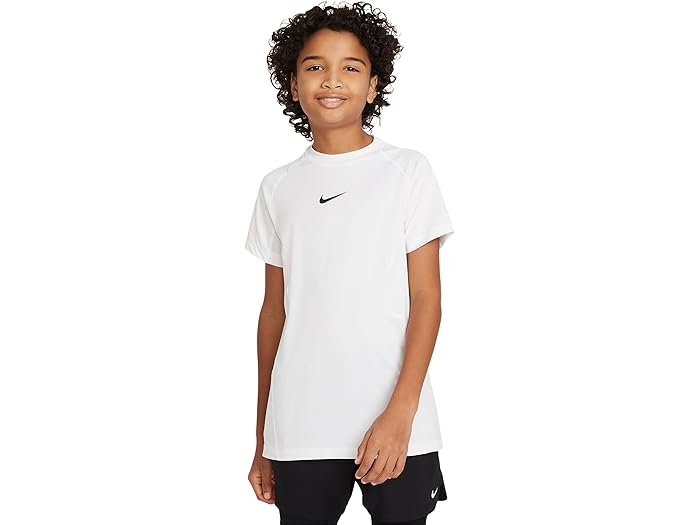 (取寄) ナイキ キッズ ボーイズ ドライ-フィット ショート スリーブ トップス (リトル キッド/ビッグ キッド) Nike Kids boys Dri-FIT Short Sleeve Tops (Little Kid/Big Kid) White/Black