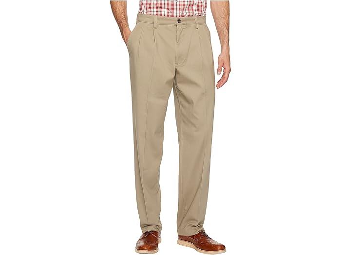 (取寄) ドッカーズ メンズ イージー カーキ D3 クラシック フィット プリーツ パンツ Dockers men Easy Khaki D3 Classic Fit Pleated Pants Timberwolf