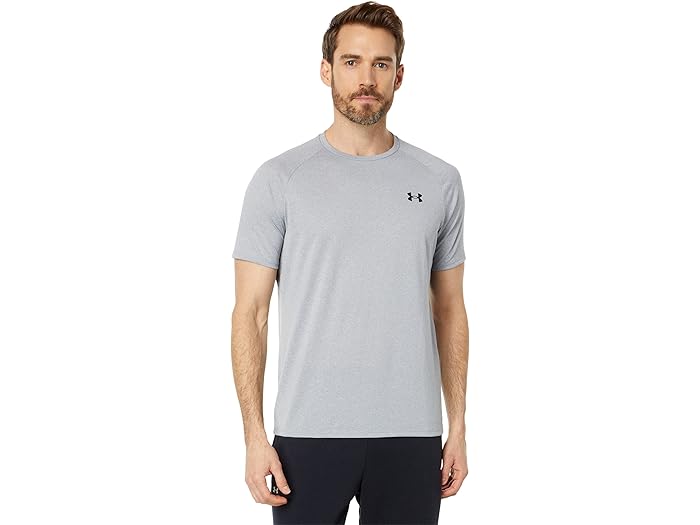 (取寄) アンダーアーマー メンズ Ua テック 2.0 ショート スリーブ ティー Under Armour men UA Tech 2.0 Short Sleeve Tee Steel Light Heather/Black