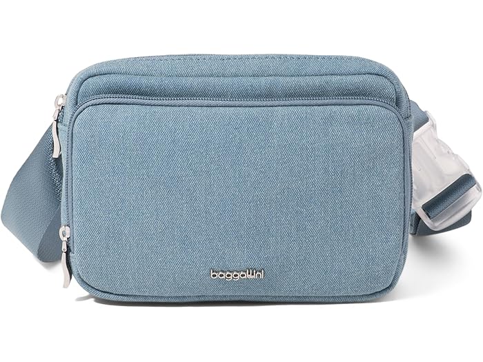 (取寄) バッガリーニ レディース モダン ベルト バッグ スリング Baggallini women Modern Belt Bag Sling Light Indigo Denim