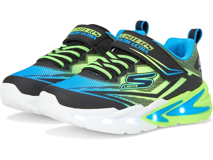 (取寄) スケッチャーズ スニーカー キッズ ボーイズ フレックス-グロー ウルトラ SKECHERS KIDS boys Flex-Glow Ultra 400139L (Little Kid/Big Kid) Black/Blue/Lime