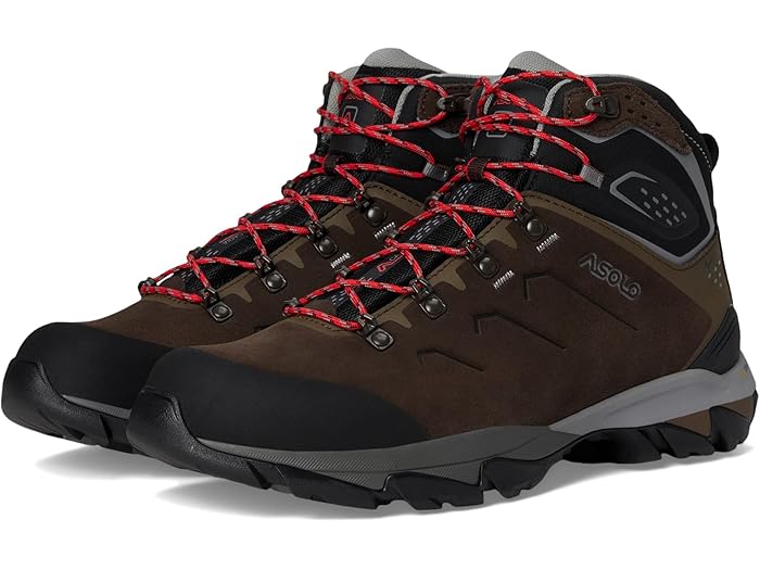 (取寄) アゾロ メンズ アカディア ミッド Lth Gtx Asolo men Acadia Mid Lth GTX Dark Brown/Frostgrey