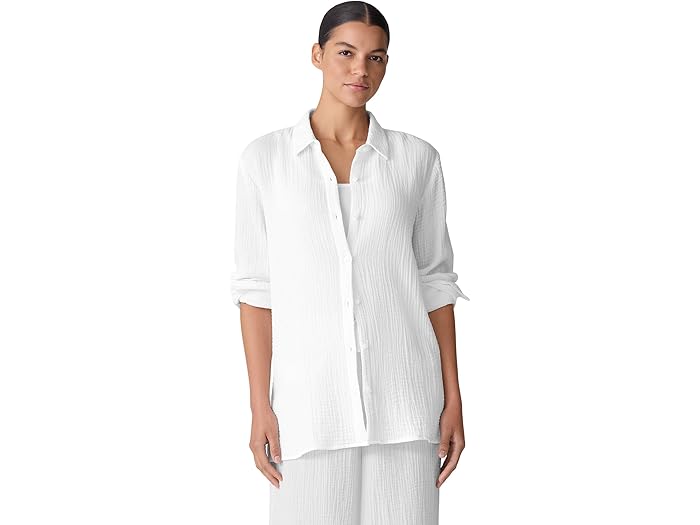 (取寄) アイリーン フィッシャー レディース クラシック カラー シャツ Eileen Fisher women Classic Collar Shirt White 26,306円