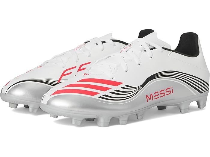(取寄) アディダス メッシ クラブ グランド adidas F50 Messi Club Firm/Multi Ground SoccerCleats White/Lucid Red/Silver Metallic