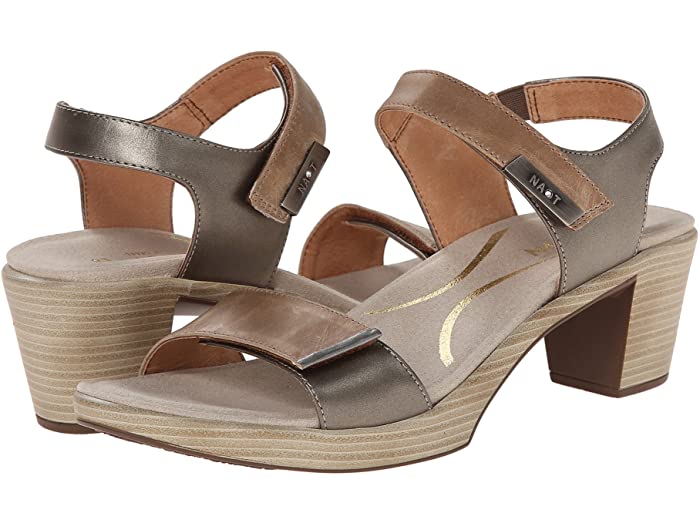 (取寄) ナオト レディース インタクト Naot women Intact Khaki Beige Leather/Pewter Leather/Mirror Leather
