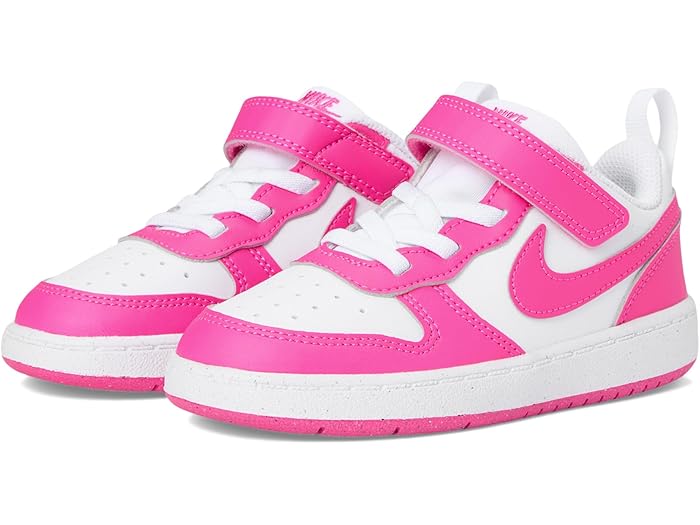 (取寄) ナイキ キッズ キッズ コート ボロー ロウ リクラフト (インファント/トドラー) Nike Kids kids Court Borough Low Recraft (Infant/Toddler) White/Laser Fuchsia