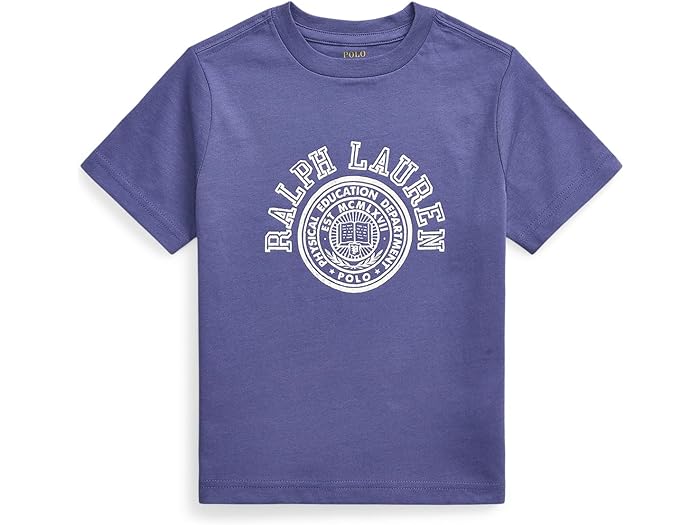 (取寄) ラルフローレン キッズ ボーイズ ロゴ コットン ジャージ ティー (トドラー/リトル キッド) Polo Ralph Lauren Kids boys Logo Cotton Jersey Tee (Toddler/Little Kid) Classic Blue