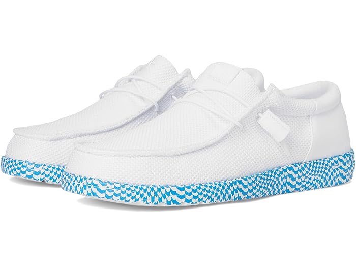 (取寄) ヘイ デュード メンズ ウォーリー ファンク ワープト ゲオ Hey Dude men Wally Funk Warped Geo White/Brilliant Blue画像