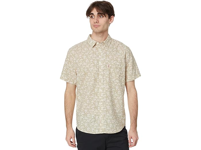 (取寄) リーバイス メンズ メンズ スリーブレス クラシック 1 ポケット スタンダード Levi's Mens men Sleeveless Classic 1 Pocket Standard Mattis Floral Feather Gray