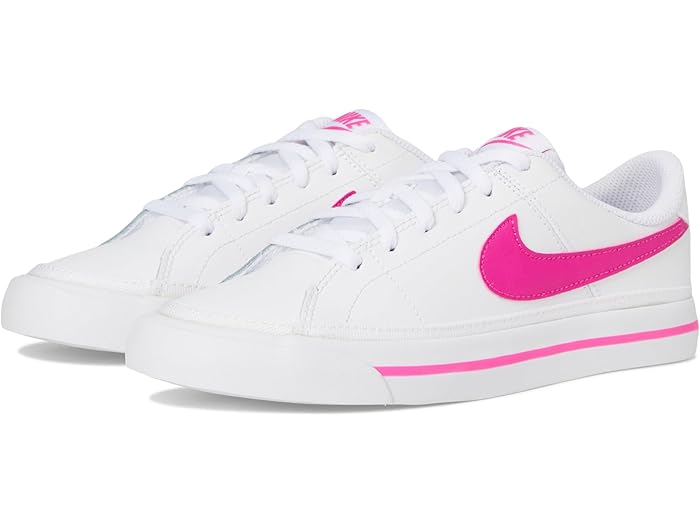 (取寄) ナイキ キッズ ボーイズ コート レガシー (ビッグ キッド) Nike Kids boys Court Legacy (Big Kid) White/Laser Fuchsia