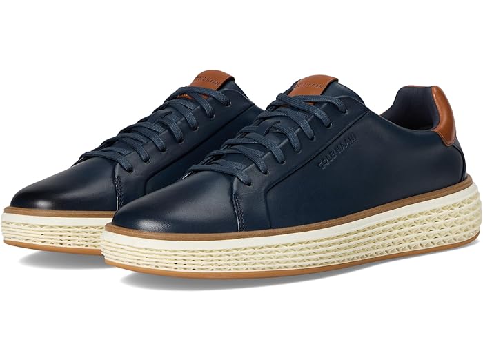 (取寄) コールハーン メンズ グランドプロ コート スニーカー Cole Haan men Grandpro Court Skyweave Sneakers Navy Blazer/British Tan/Ivory