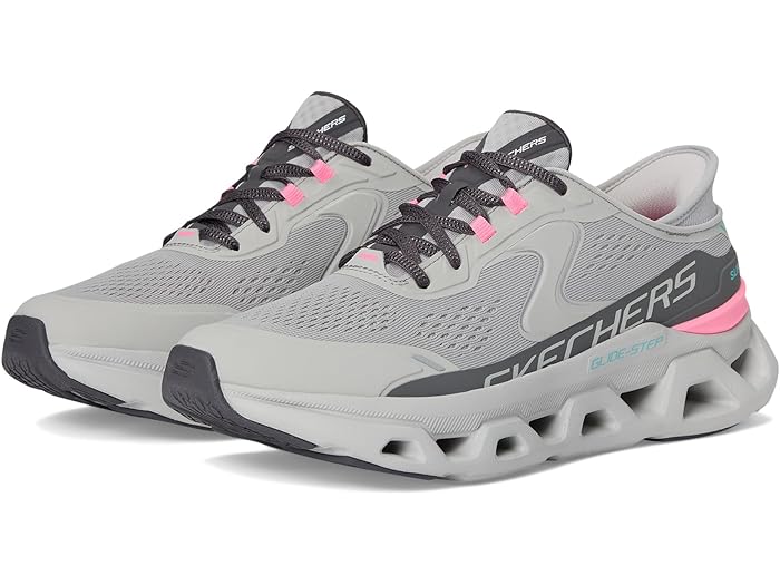 (取寄) スケッチャーズ スニーカー レディース グライド ステップ アルタス ハンズ フリー スリップ インス SKECHERS women Glide Step Altus Hands Free Slip Ins Grey Pink