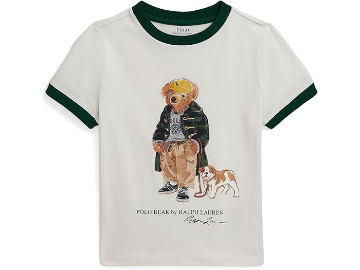 (取寄) ラルフローレン キッズ ボーイズ ポロ ベアー コットン リンガー ティー (トドラー/リトル キッド) Polo Ralph Lauren Kids boys Polo Bear Cotton Ringer Tee (Toddler/Little Kid) Nevis/New Forest 10,000円