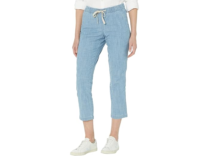 (取寄) エルエルビーン レディース レイクウォッシュド チノ プル-オン シャンブレー パンツ アンクル L.L.Bean women Lakewashed Chino Pull-On Chambray Pants Ankle Chambray