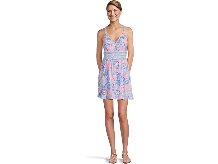 (取寄) リリー ピュリッツァー レディース スカーテッド ロンパース Lilly Pulitzer women Nemy Skirted Rompers Multi Elephant Splash Engineered Romper