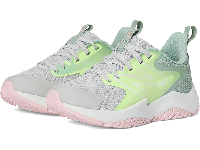 (取寄) ニューバランス キッズ キッズ レイヴ ラン V2 (リトル キッド) New Balance Kids kids Rave Run v2 (Little Kid) Grey Matter/Mint Flash/Mosaic Green