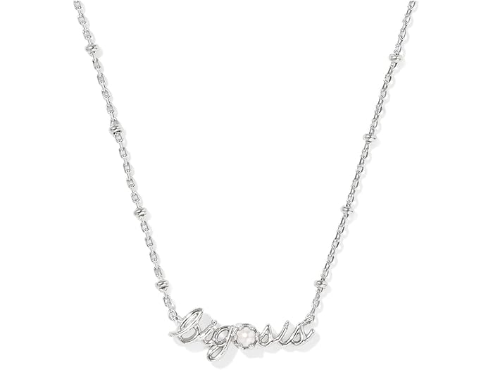 (取寄) ケンドラスコット レディース ビッグ シス ショート ペンダント ネックレス Kendra Scott women Big Sis Short Pendant Necklace Silver Freshwater Cultured Pearl 9,750円