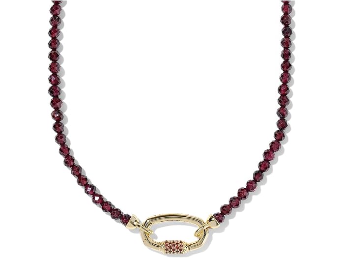 (取寄) ケンドラスコット レディース エメリー ビーデッド ストランド ネックレス Kendra Scott women Emery Beaded Strand Necklace Gold Red Garnet