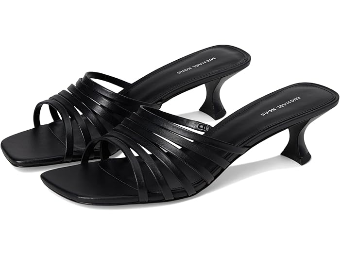 (取寄) マイケルコース レディース ヘイズリー キトン サンダル MICHAEL Michael Kors women Haisley Kitten Sandals Black