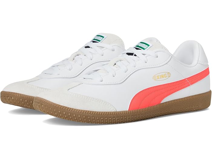 (取寄) プーマ メンズ キング 21 インドア トレーナー サッカー シューズ PUMA men King 21 Indoor Trainer Soccer Shoes White/Glowing Red