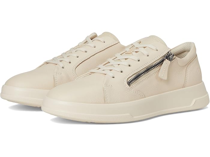 (取寄) エコー レディース ムーブ ジップ レース スニーカー ECCO women Move Zip Lace Sneaker Limestone/Blossom Rose
