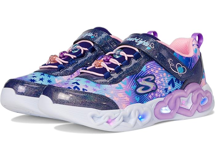 (取寄) スケッチャーズ スニーカー キッズ ガールズ インフィニット ハート ライト - ハート ジュエルズ SKECHERS KIDS girls Infinite Heart Lights - Heart Jewels 303261l (little Kid/Big Kid) Navy/Multi