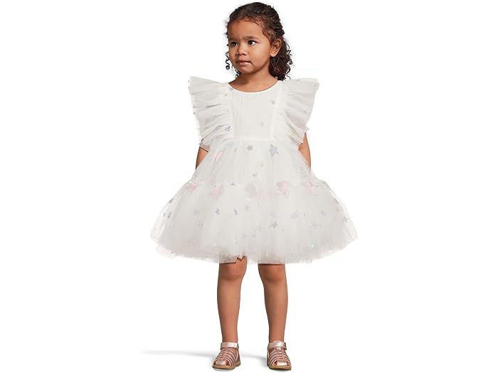 (取寄) ガールズ シューティング スター チュール ドレス (トドラー/リトル キッド/ビッグ キッド) Lola and The Boys girls Shooting Star Tulle Dress (Toddler/Little Kid/Big Kid) White