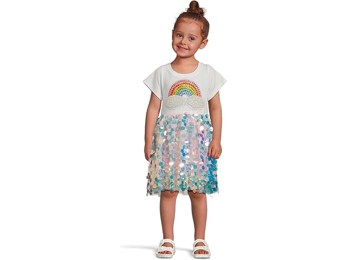 (取寄) ガールズ パイエット レインボー マジック ドレス (トドラー/リトル キッド/ビッグ キッド) Lola and The Boys girls Paillette Rainbow Magic Dress (Toddler/Little Kid/Big Kid) Multicolor