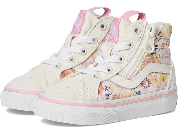 (取寄) バンズ キッズ キッズ SK8-ハイ リイシュー サイド ジップ (トドラー) Vans Kids kids Sk8-Hi Reissue Side Zip (Toddler) Pressed Floral Marshmallow