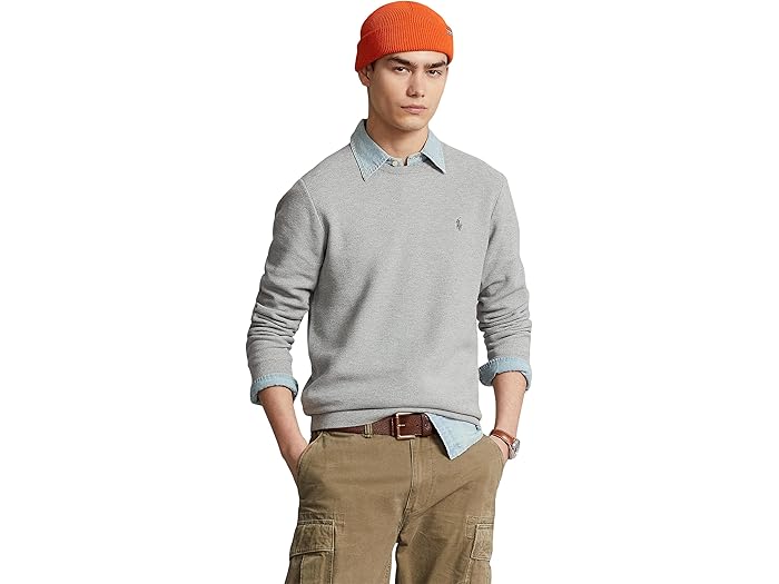 (取寄) ラルフローレン メンズ テクスチャー コットン クルー ネック セーター Polo Ralph Lauren men Textured Cotton Crew Neck Sweater Andover Heather