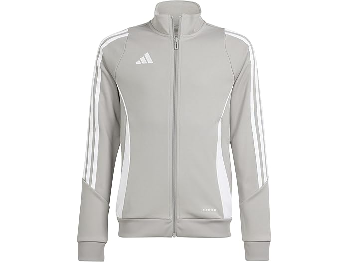 (取寄) アディダス キッズ キッズ ティロ24 トレーニング ジャケット (リトル キッズ/ビッグ キッズ) adidas Kids kids Tiro24 Training Jacket (Little Kids/Big Kids) Team Mid Grey/White