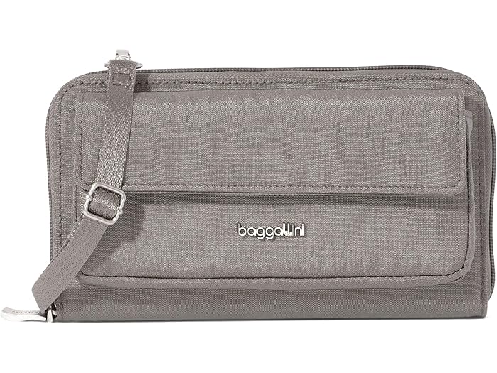 (取寄) バッガリーニ レディース Rfid フォン ウォレット クロスボディ Baggallini women Rfid Phone Wallet Crossbody Sterling Shimmer