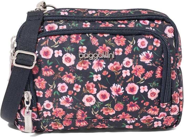 (取寄) バッガリーニ レディース トライフェクタ Rfid ウォレット クロスボディ Baggallini women Trifecta Rfid Wallet Crossbody Autumn Peony 14,972円