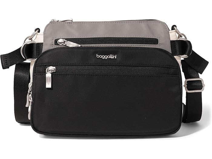 (取寄) バッガリーニ レディース マレ クロスボディ Baggallini women Marais Crossbody Black Multi Twill