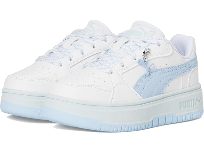 (取寄) プーマ キッズ キッズ リバウンド ファム シューズ (リトル キッド) PUMA Kids kids Rebound Femme Shoes (Little Kid) White/Haute Tropic/Sea Glass